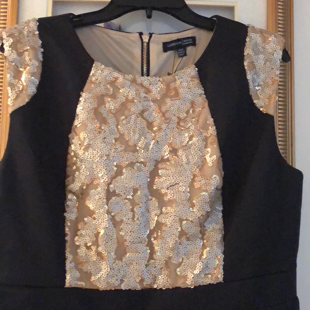 Black London fog afternoon dress New with tag